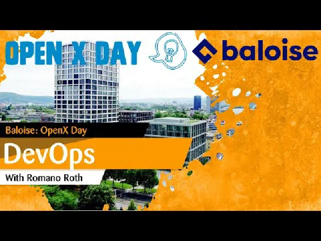 Baloise OpenX Day: Keynote on DevOps, Value Streams, and Platform Engineering